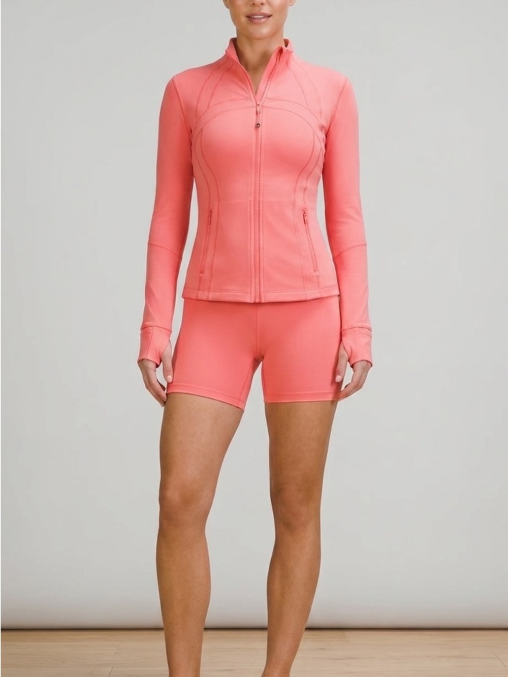 New lululemon athletica Sakura define hooded jacket align Shorts set sz 6